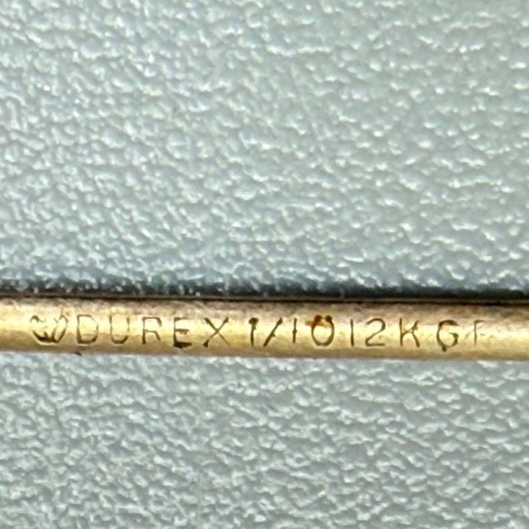 Vintage Gold Filled Wire Eyeglass Parts Case Shuron Durex 1/10 12K Replacement - Picture 12 of 16